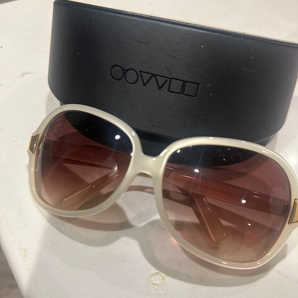 Oliver Peoples Leyla White Sunglasses